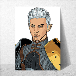 Fenris Lyrium Ghostly power Fenris Posters