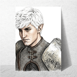 Fenris Blue Glowing marks Fenris Posters