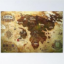 Eorzea FFXIV Map Poster