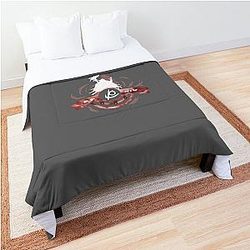 FFXIV Reaper - Gluttony (Red & White) Throw Blanket