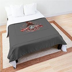 FFXIV Reaper - Gluttony (Dark Red & White) Throw Blanket