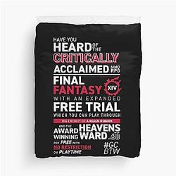 Great Community by the way GCBTW Promo - MMO FF14 FFXIV Duvet Cover