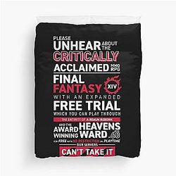 Eorzea is FULL, PLEASE GO AWAY - MMO FF14 FFXIV Duvet Cover