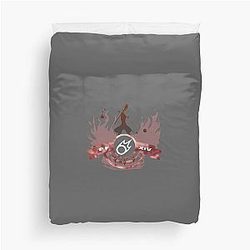 FFXIV Black Mage - Paradox (Dark Red & White) Duvet Cover