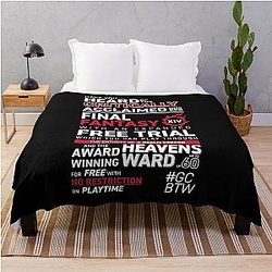 Great Community by the way GCBTW Promo - MMO FF14 FFXIV Throw Blanket