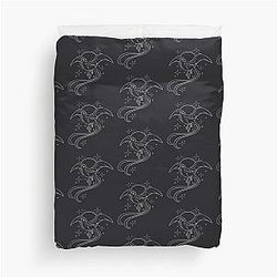 FFXIV - Starbird (White Lineart) Duvet Cover