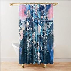Final Fantasy XIV Endwalker Poster Shower Curtain