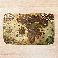 Eorzea FFXIV Map Bath Mat