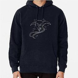 FFXIV - Starbird (White Lineart) Pullover Hoodie