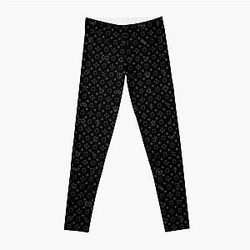 FFXIV Job Icons [clean black patternsticker set] Leggings