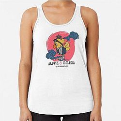 FFXIV Alpha and Omega, Final Fantasy XIV, FF14, Final Fantasy 14 Racerback Tank Top