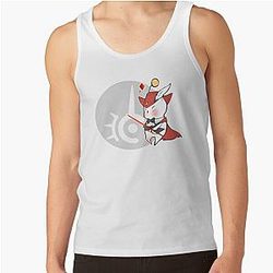 RED MAGE MOOGLE FFXIV  Tank Top