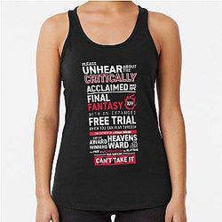 Eorzea is FULL, PLEASE GO AWAY - MMO FF14 FFXIV Racerback Tank Top