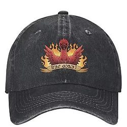 Phoenix Graphic PTTT2708 Denim FFXIV Hats & Caps