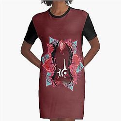 FFXIV Red Mage Job Mat Graphic T-Shirt Dress