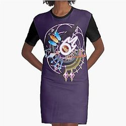FFXIV Black Mage Job Mat Graphic T-Shirt Dress