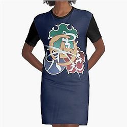 FFXIV Samurai Job Mat Graphic T-Shirt Dress