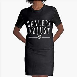 Healers Adjust - FFXIV Graphic T-Shirt Dress