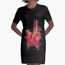 Final Fantasy XIV Red Mage  Graphic T-Shirt Dress