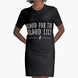 Blood for the Blood Lily - FFXIV Graphic T-Shirt Dress