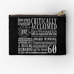 Have you heard of the critically aclaimed mmorpg final fantasy xiv? Zipper Pouch