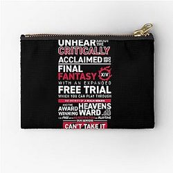 Eorzea is FULL, PLEASE GO AWAY - MMO FF14 FFXIV Zipper Pouch