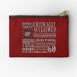 Have you heard of the critically aclaimed mmorpg final fantasy xiv   Zipper Pouch