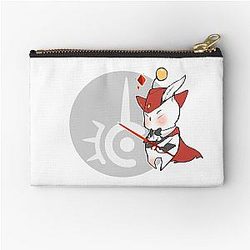 RED MAGE MOOGLE FFXIV  Zipper Pouch