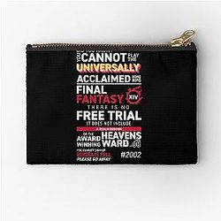 Eorzea is FULL - MMO FF14 FFXIV Zipper Pouch