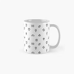 FFXIV - All Jobs Symbols Pattern Classic Mug