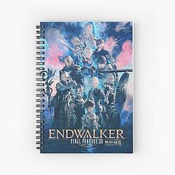 Final Fantasy XIV Endwalker Poster Spiral Notebook