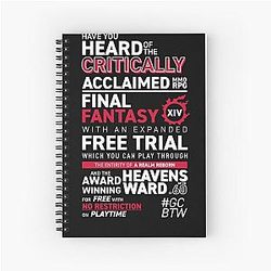 Great Community by the way GCBTW Promo  MMO FF14 FFXIV Spiral Notebook
