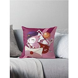 FFXIV -- Delivery Moogle Throw Pillow