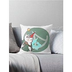 SUMMONER MOOGLE FFXIV  Throw Pillow