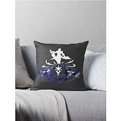 FFXIV Dark Knight - Unleash (Blue & White) Throw Pillow