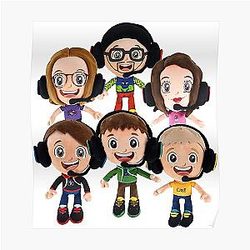 FGTeeV Posters - HAPPY FGTeeV  - FAMILY PLUSHIE BUNDLE (2022) Poster RB2709