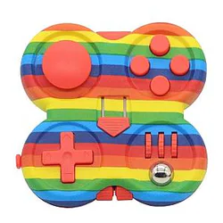 Rainbow Fidget Pad Controller 12 Features for Stress Relief