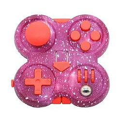Starry Pink Fidget Pad Controller 12 Features for Stress Relief