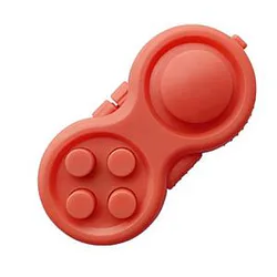 Red Fidget Pad Controller 8 Features for Stress Relief