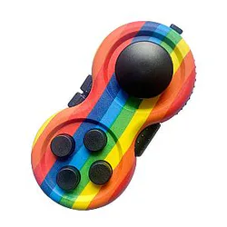 Rainbow Fidget Pad Controller 8 Features for Stress Relief