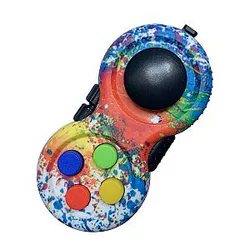 Colorful Fidget Pad Controller 8 Features for Stress Relief