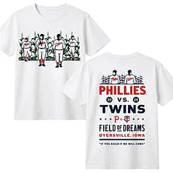 Phillies vs Twins Game 2026 DTNK2109 Field of Dreams T-Shirts