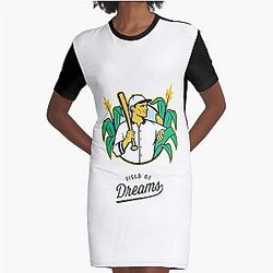 Proud Field Of Dreams Gifts For Movie Fan Graphic T-Shirt Dress