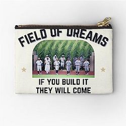 Field of Dreams 2021 Si vous le construisez, ils viendront. Jeu White Sox Yankees Zipper Pouch