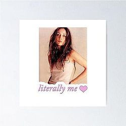 fiona apple is literally me coquette cute pink Poster