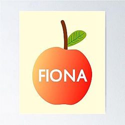 Fiona Apple Fan Art , Apple , Fruit Pattern Poster