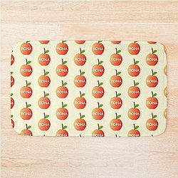 Fiona Apple Fan Art , Apple , Fruit Pattern Bath Mat