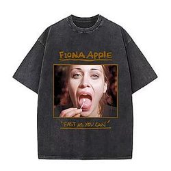Fast As You Can PTTT0709 Washed  Fiona Apple T-Shirts