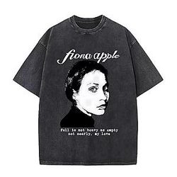 Vintage Style PTTT0709 Washed  Fiona Apple T-Shirts