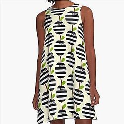Fiona Apple Criminal , Fan Art , Black and White  A-Line Dress